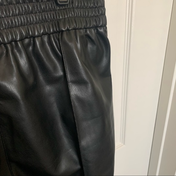 H&M Faux Leather Joggers 14 - Picture 5 of 7